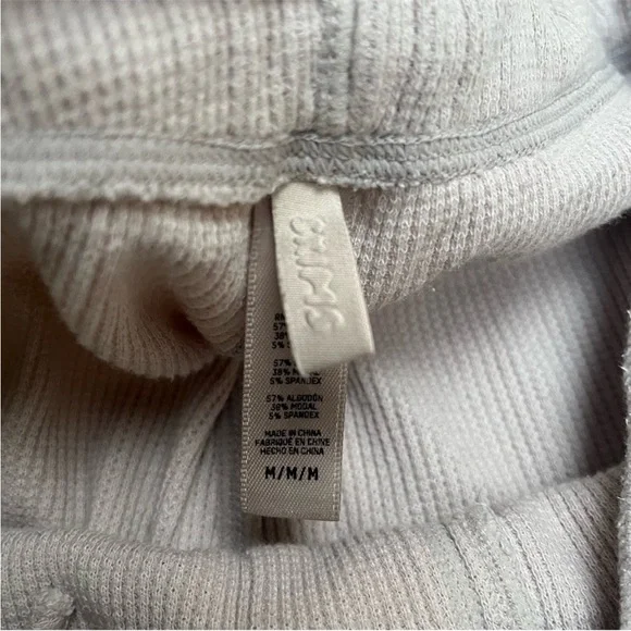 Skims Waffle Knit Wide Leg Lounge Pants size Medium - Picture 6 of 6